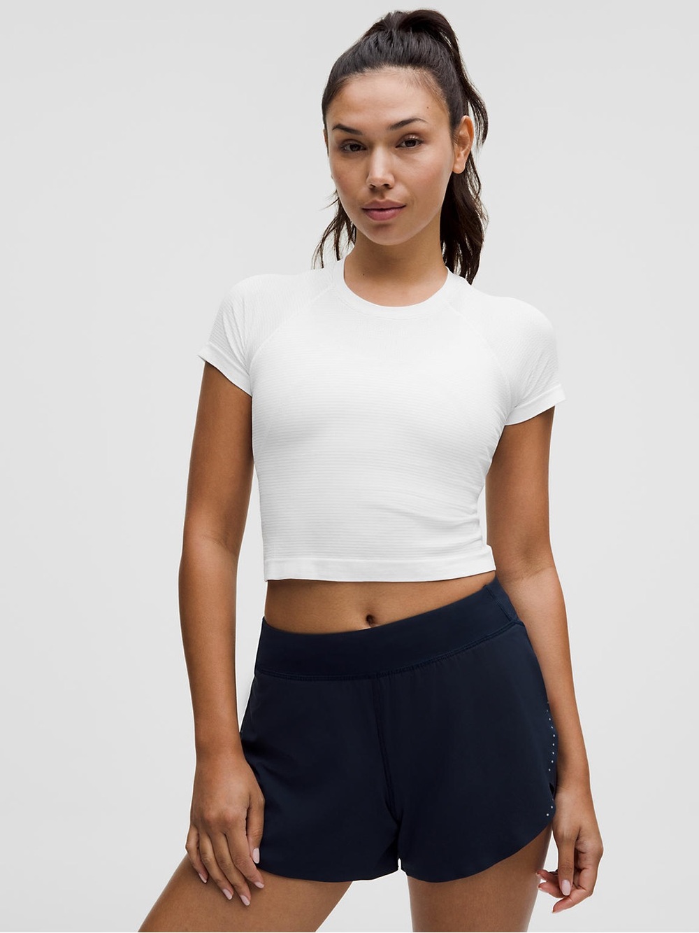 Lululemon Swiftly Tech Cropped Short Sleeve Shirt 2.0